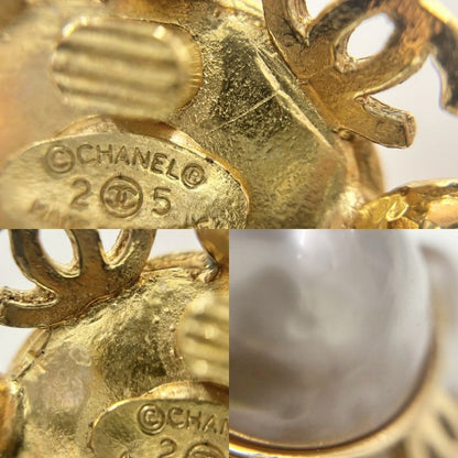Chanel Earrings Ladies Coco Mark Coco Circle Accessories Vintage Chanel GP Faux