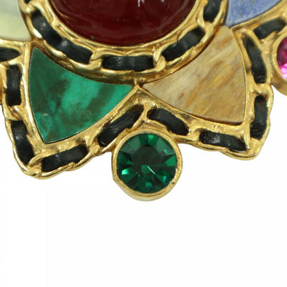 Chanel Brooch Ladies Gripore Stone Coco Mark Vintage Coco Accessory Chanel GP