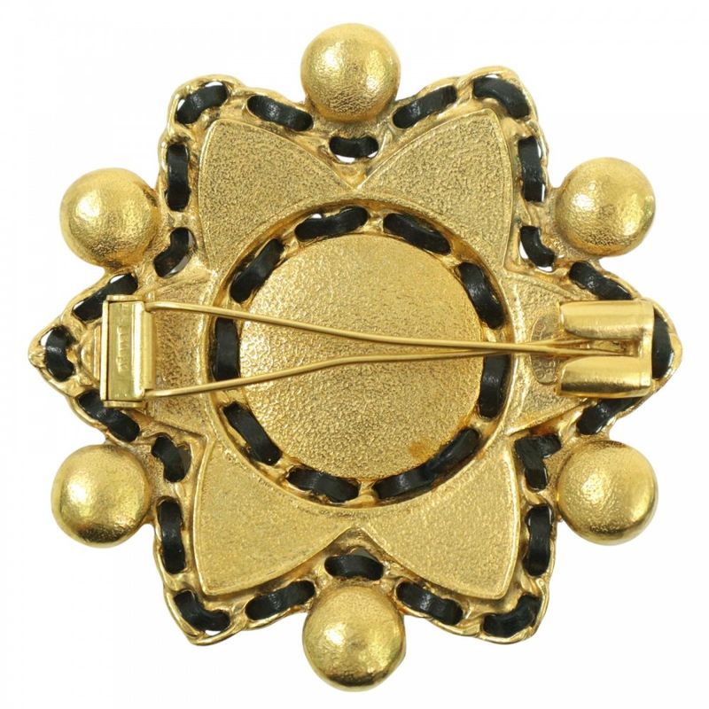 Chanel Brooch Ladies Gripore Stone Coco Mark Vintage Coco Accessory Chanel GP