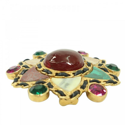 Chanel Brooch Ladies Gripore Stone Coco Mark Vintage Coco Accessory Chanel GP