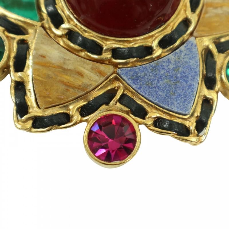 Chanel Brooch Ladies Gripore Stone Coco Mark Vintage Coco Accessory Chanel GP