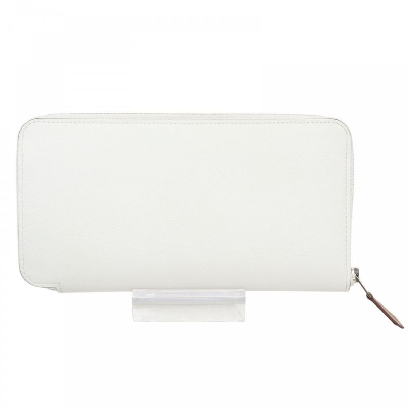 Hermes Long Wallet Women's AZAP LONG SILK IN WILD Long Wallet Round Zipper AZAP