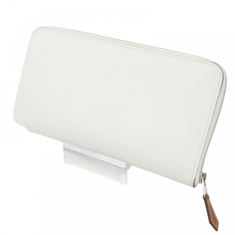 Hermes Long Wallet Women's AZAP LONG SILK IN WILD Long Wallet Round Zipper AZAP