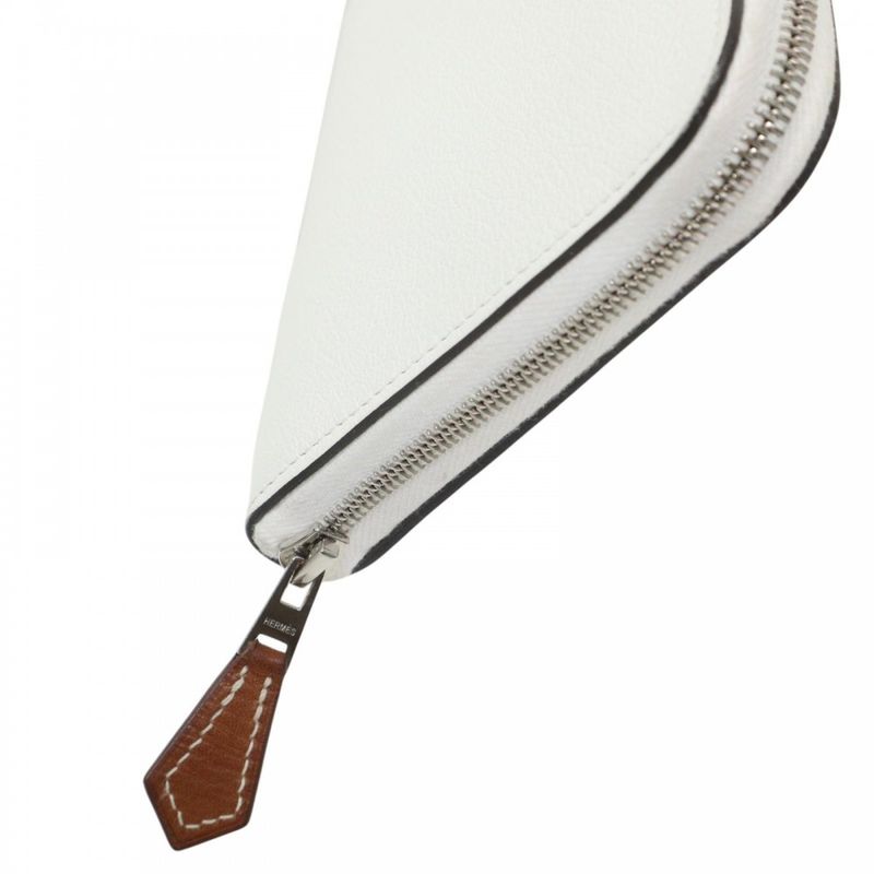 Hermes Long Wallet Women's AZAP LONG SILK IN WILD Long Wallet Round Zipper AZAP