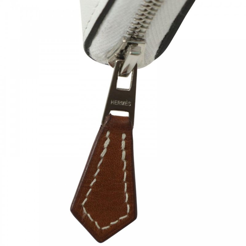 Hermes Long Wallet Women's AZAP LONG SILK IN WILD Long Wallet Round Zipper AZAP