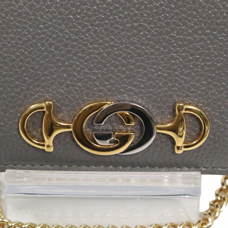 Gucci Bifold Wallet Unisex Zumi Chain Wallet Compact Wallet Gucci 570660