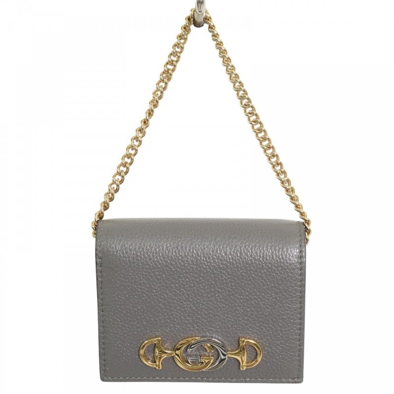 Gucci Bifold Wallet Unisex Zumi Chain Wallet Compact Wallet Gucci 570660