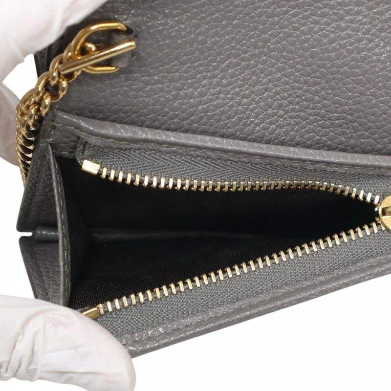 Gucci Bifold Wallet Unisex Zumi Chain Wallet Compact Wallet Gucci 570660