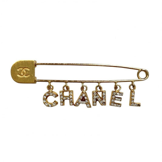Chanel Brooch Ladies Pin Brooch Logo Swing Vintage Accessory Fashion Item Small