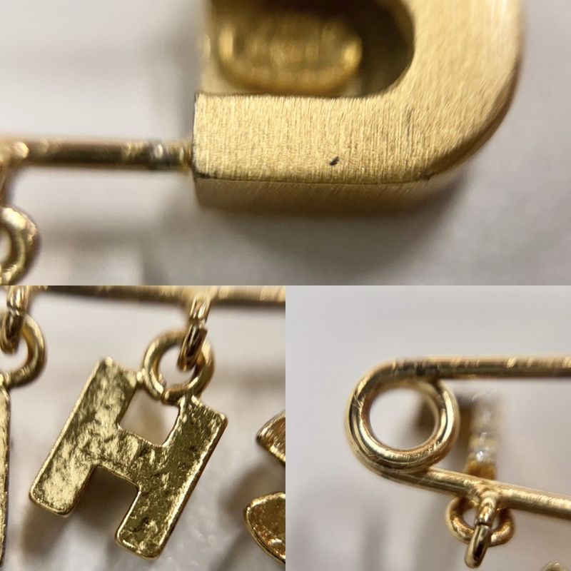 Chanel Brooch Ladies Pin Brooch Logo Swing Vintage Accessory Fashion Item Small