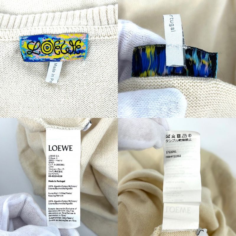 Loewe Knit Ibiza Summer Cut And Sewn Crewneck Top Apparel Clothing