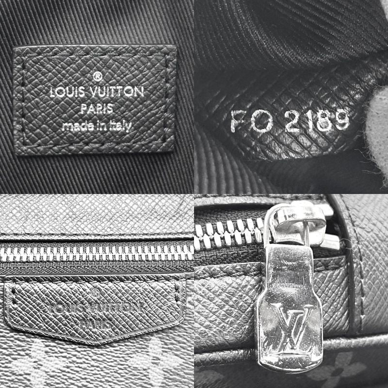 Louis Vuitton Body Bag Men's Monogram Eclipse Bum Bag Outdoor Taiga Llama Waist