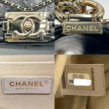 Chanel Shoulder Bag Women's Studded Boy Chanel Coco Mark Coco Chain Shoulder