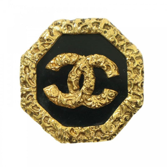 Chanel Brooch Lady's Coco Mark Lava Magma Accessory Vintage Chanel GP 93A Gold