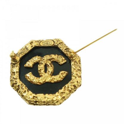 Chanel Brooch Lady's Coco Mark Lava Magma Accessory Vintage Chanel GP 93A Gold