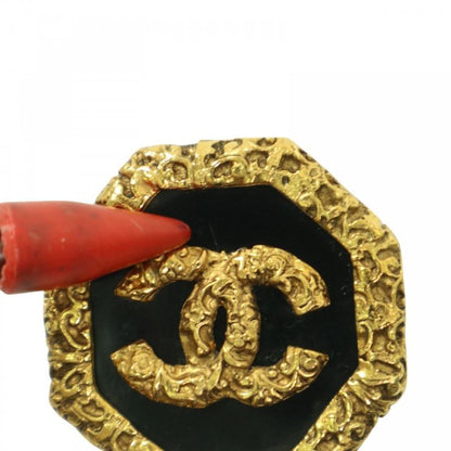 Chanel Brooch Lady's Coco Mark Lava Magma Accessory Vintage Chanel GP 93A Gold