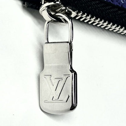 Louis Vuitton Men's Taiga Lama Coin Card Holder Coin Case Wallet Monogram Blue