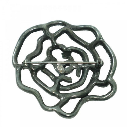 Chanel Brooch Rose Coco Mark Accessories Vintage Rhinestone
