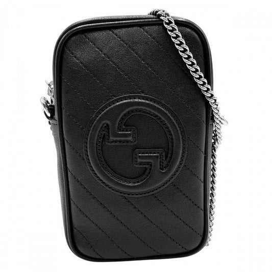 Gucci Shoulder Bag Women's GG Blonde Chain Pochette Shoulder Crossbody Small