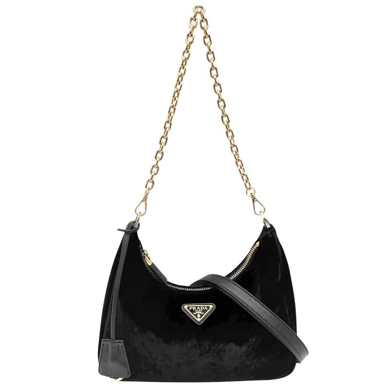 Prada 2WAY Ladies Triangle Logo Re-edition Chain Handbag Shoulder Bag Crossbody