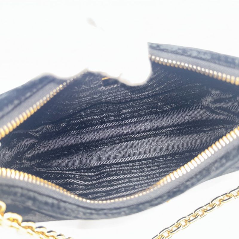 Prada 2WAY Ladies Triangle Logo Re-edition Chain Handbag Shoulder Bag Crossbody