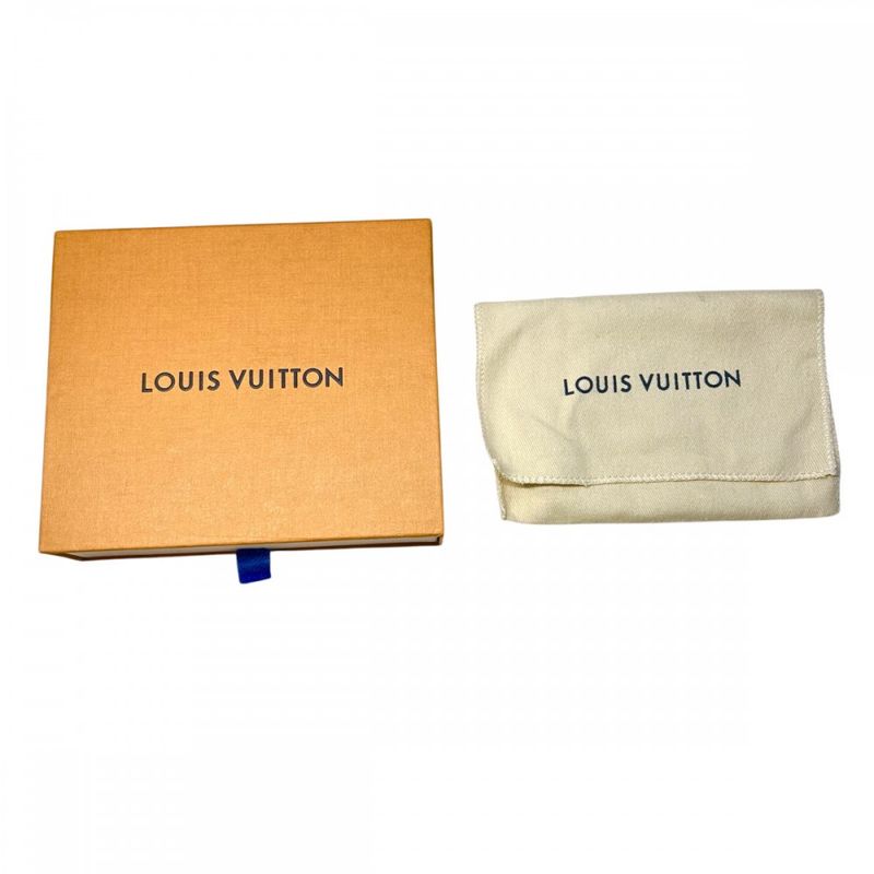 Louis Vuitton Coin Case Men's Taurillon Shadow Porte Cles Round Pouch Coin