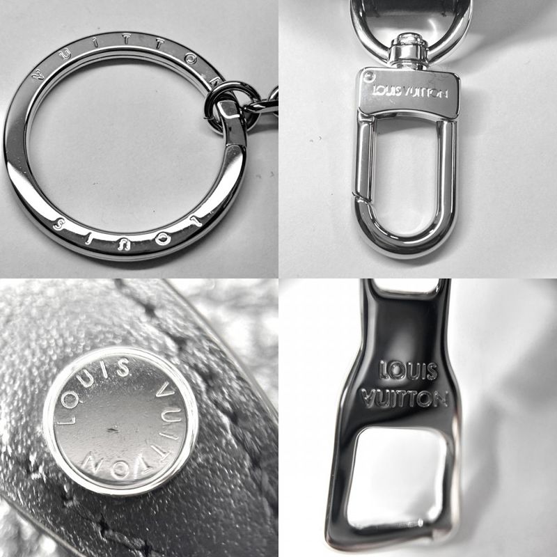 Louis Vuitton Coin Case Men's Taurillon Shadow Porte Cles Round Pouch Coin