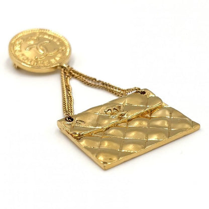 Chanel Brooch Ladies Matelasse Bag Motif Swing Coco Mark Coco Accessory Vintage