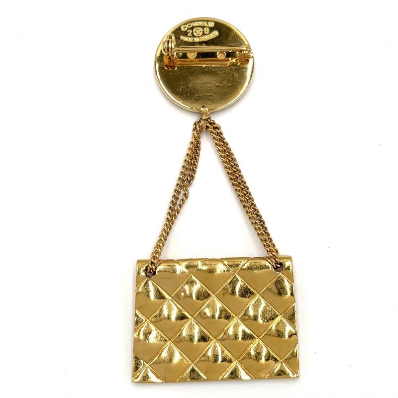 Chanel Brooch Ladies Matelasse Bag Motif Swing Coco Mark Coco Accessory Vintage
