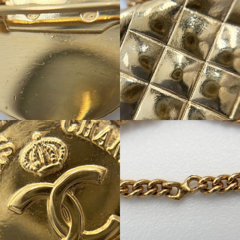 Chanel Brooch Ladies Matelasse Bag Motif Swing Coco Mark Coco Accessory Vintage
