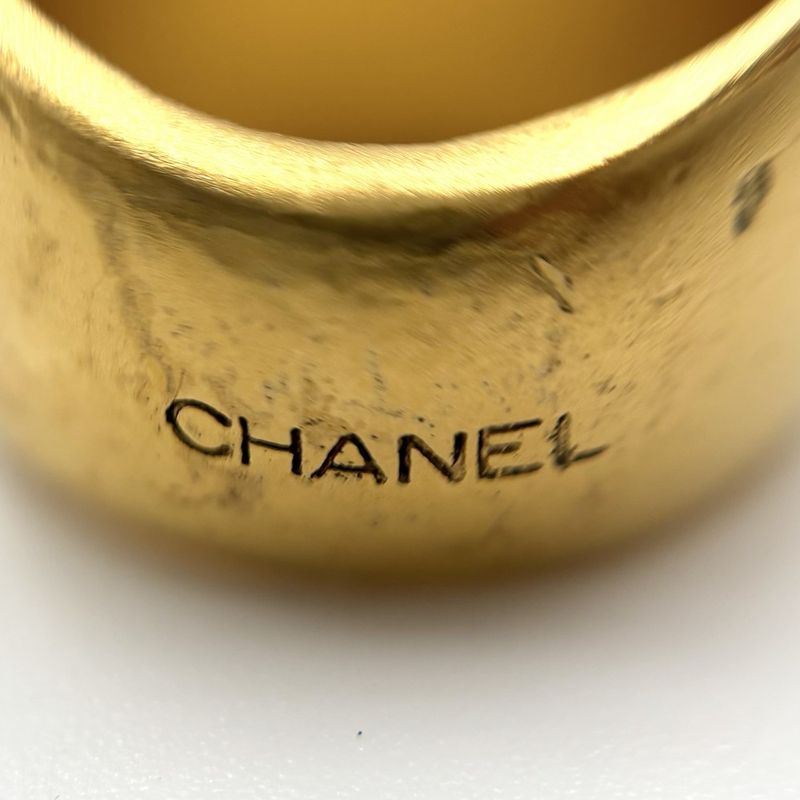 Chanel Ring Women's Ring Coco Mark Coco Accessory Chanel GP Color Stone Approx