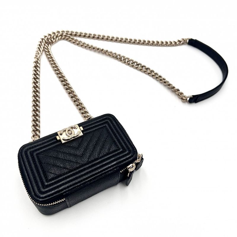 Chanel Shoulder Bag Women's Boy Chanel Shoulder Coin Purse Mini Chain Shoulder