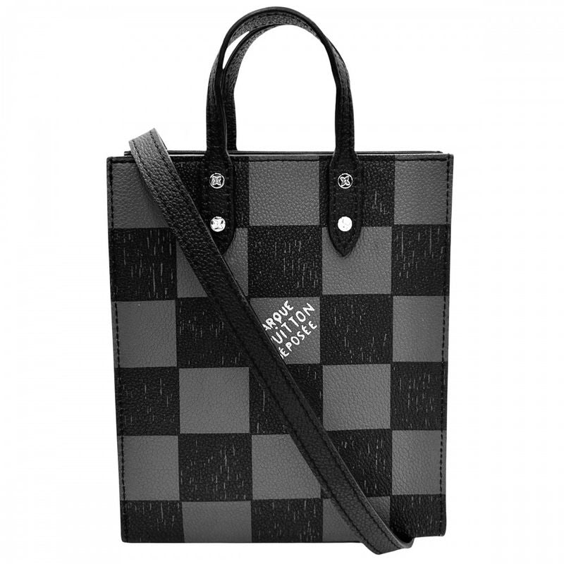 Louis Vuitton 2WAY Men's Damier Checkerboard Sac Plat XS Handbag Shoulder Bag
