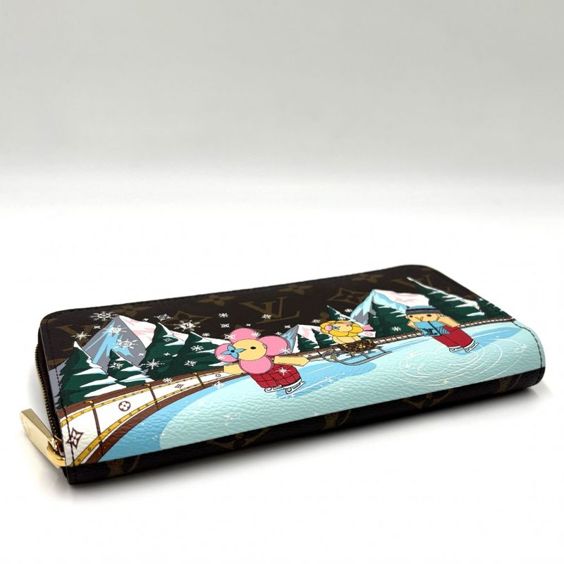 Louis Vuitton Long Wallet Women's Monogram Zippy Wallet Holiday Collection