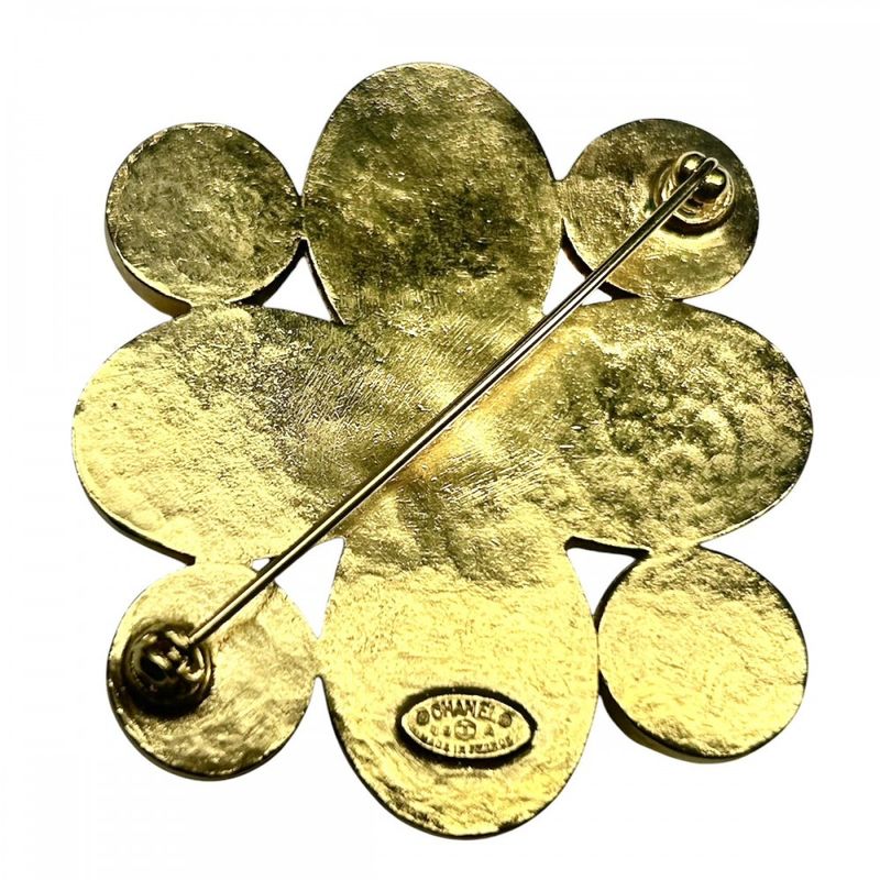 Chanel Brooch Ladies Coco Mark Coco Accessories Taiga Eye Vintage Chanel GP 95A