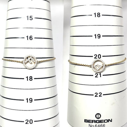 Fendi Bracelet Womens Fs Accessories With Adjuster Brass Zirconia