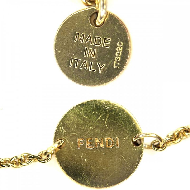 Fendi Bracelet Womens Fs Accessories With Adjuster Brass Zirconia