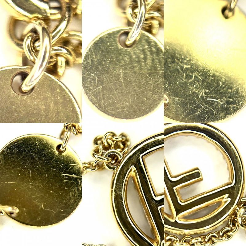 Fendi Bracelet Womens Fs Accessories With Adjuster Brass Zirconia