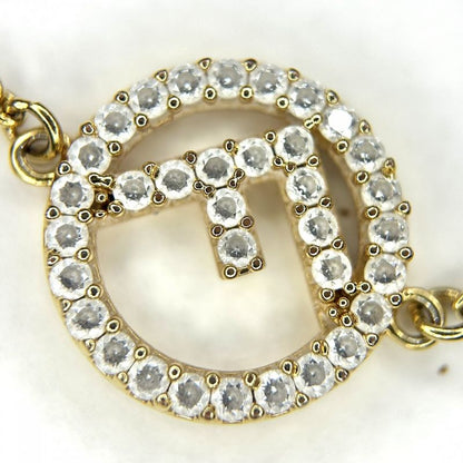 Fendi Bracelet Womens Fs Accessories With Adjuster Brass Zirconia