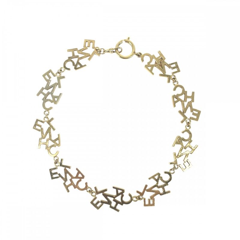 Chanel Necklace Women's Logo Vintage Accessories Chanel GP Gold Approx 44.7g