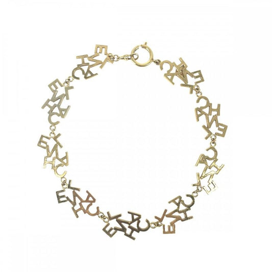 Chanel Necklace Women's Logo Vintage Accessories Chanel GP Gold Approx 44.7g