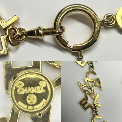 Chanel Necklace Women's Logo Vintage Accessories Chanel GP Gold Approx 44.7g