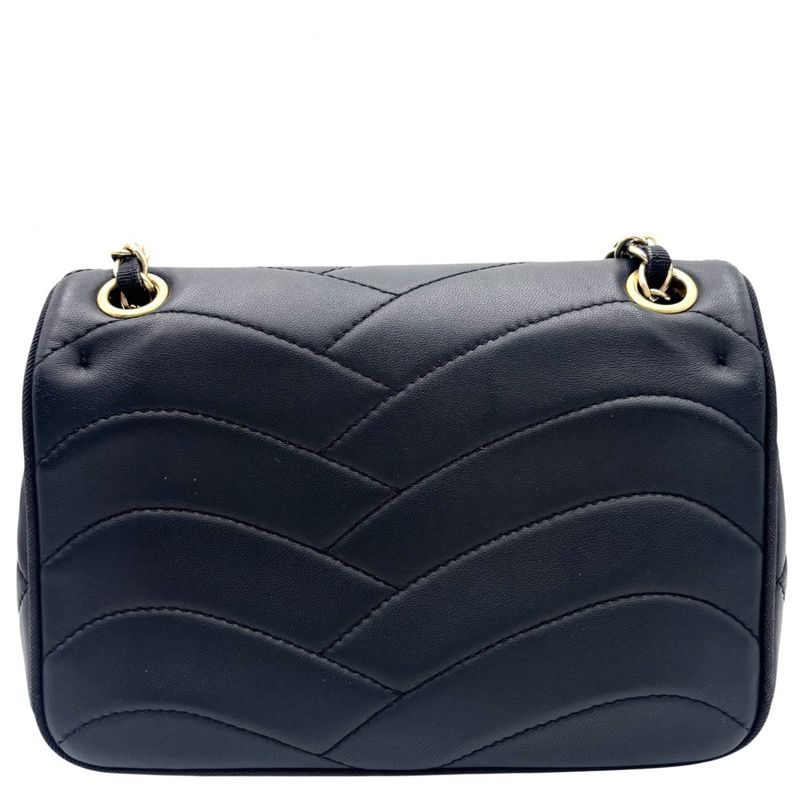 Chanel 2WAY Ladies Double Chain Wave Stitching Shoulder Bag Handbag Shoulder