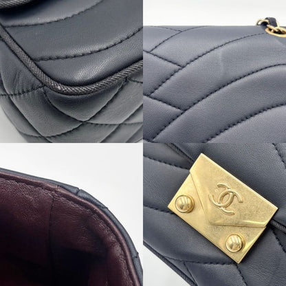 Chanel 2WAY Ladies Double Chain Wave Stitching Shoulder Bag Handbag Shoulder