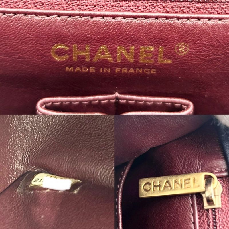 Chanel 2WAY Ladies Double Chain Wave Stitching Shoulder Bag Handbag Shoulder