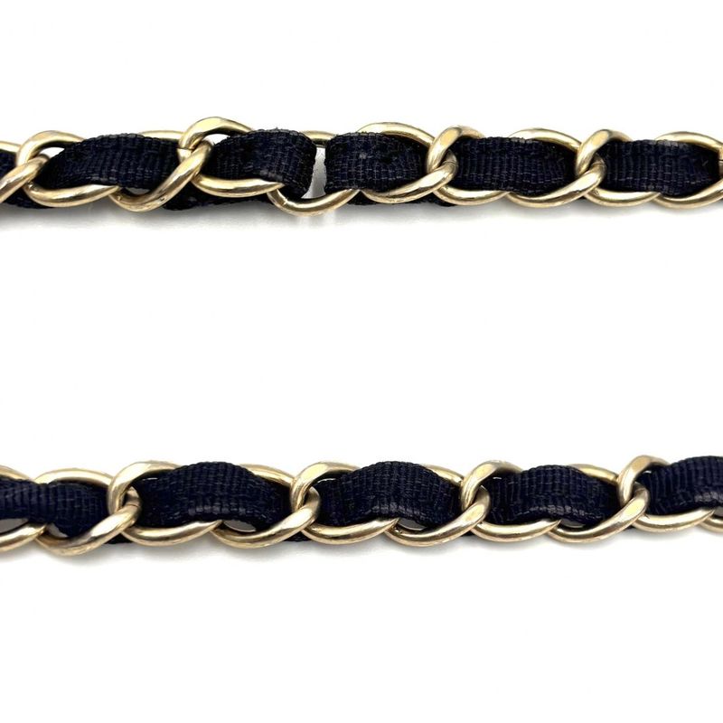 Chanel 2WAY Ladies Double Chain Wave Stitching Shoulder Bag Handbag Shoulder