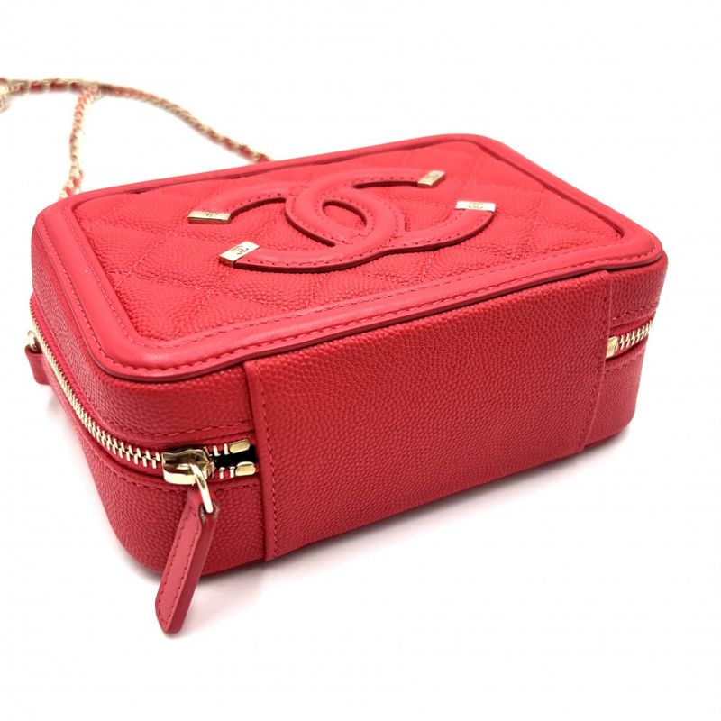 Chanel Shoulder Bag Women Matelasse CC Filigree Vanity Bag Mini Pochette