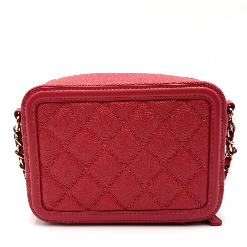 Chanel Shoulder Bag Women Matelasse CC Filigree Vanity Bag Mini Pochette