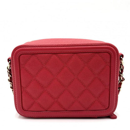 Chanel Shoulder Bag Women Matelasse CC Filigree Vanity Bag Mini Pochette