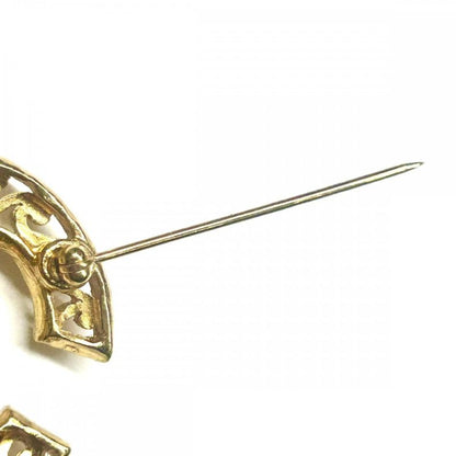 Chanel Brooch Ladies Coco Mark Swing Vintage Accessories Coco Chanel GP 95A